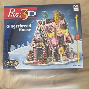 Hasbro Puzz 3D Gingerbread House Kit - Pink, Red, Yellow & Multicolor